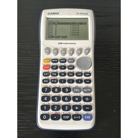 Casio FX-9750GII USB Power Graphic Scientific Calculator with Blue Cover TESTED - Picture 1 of 4